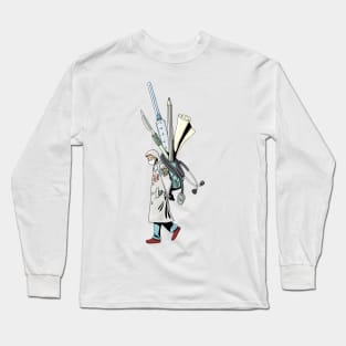 scientist, artist, doctor immigration to another place or country immigrant Long Sleeve T-Shirt